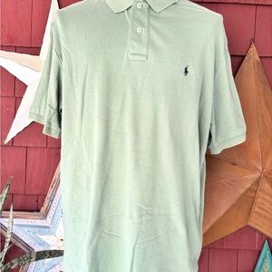 Polo Ralph Lauren Green Collared Short Sleeve Polo Shirt Mens Size XL